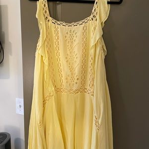 Yellow free people sun dress